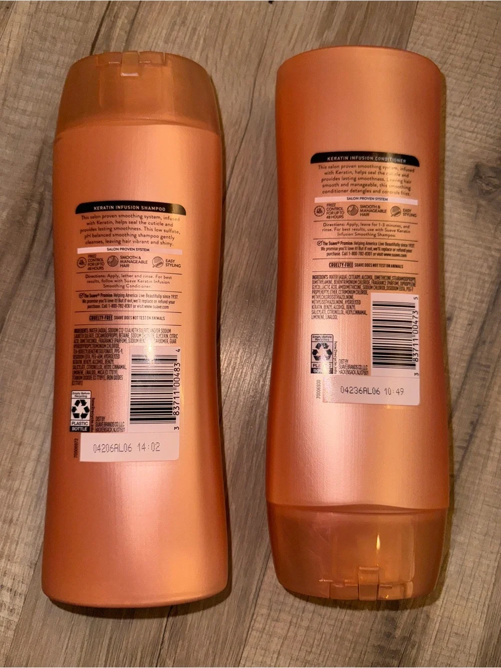 Suave Keratin Infusion Smoothing Shampoo - Peach/Orange